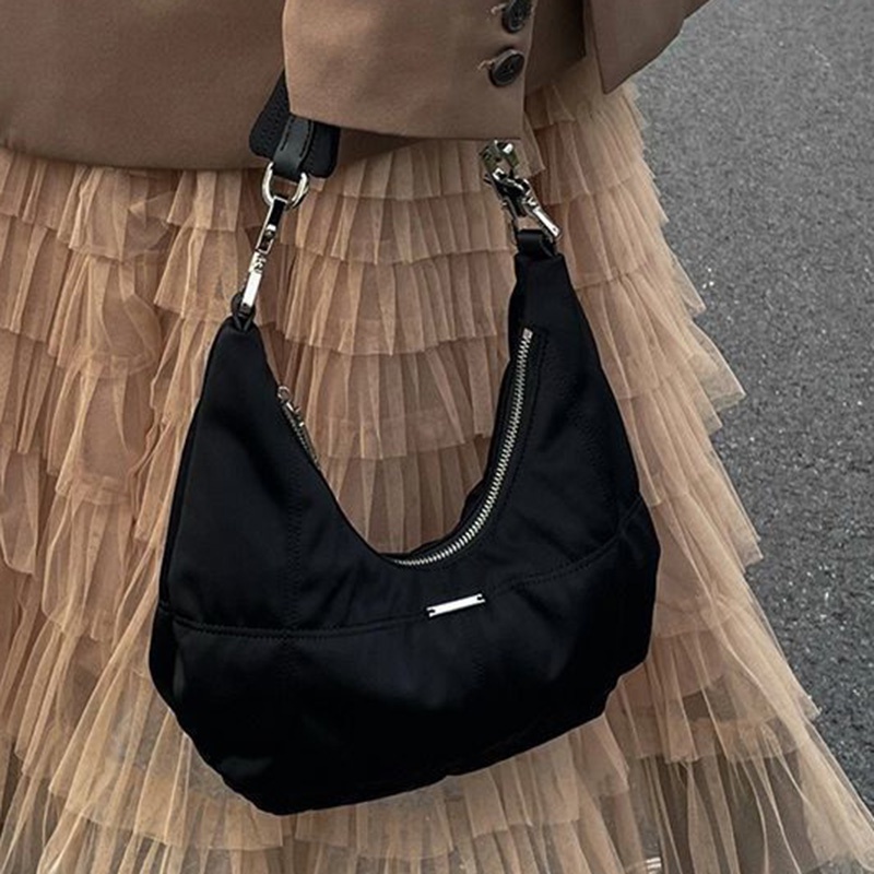 Túi Xách Vải Nhung Đen Phong Cách retro Thời Trang Cho Nữ