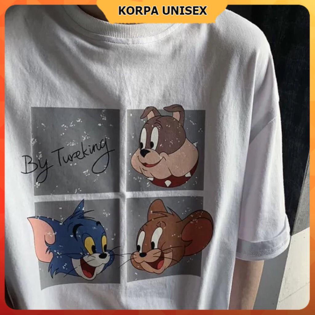 Áo thun tay lỡ form rộng họa tiết nhân vật hoạt hình Tomm - Unisex nam nữ đều mặc được