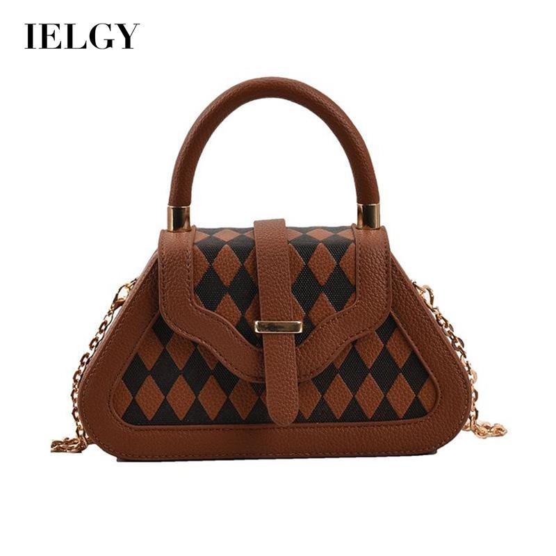 Ielgy Túi Đeo Vai Dây Xích Hình Thoi Tươi Mới Chất Lượng Cao Cho Nữ