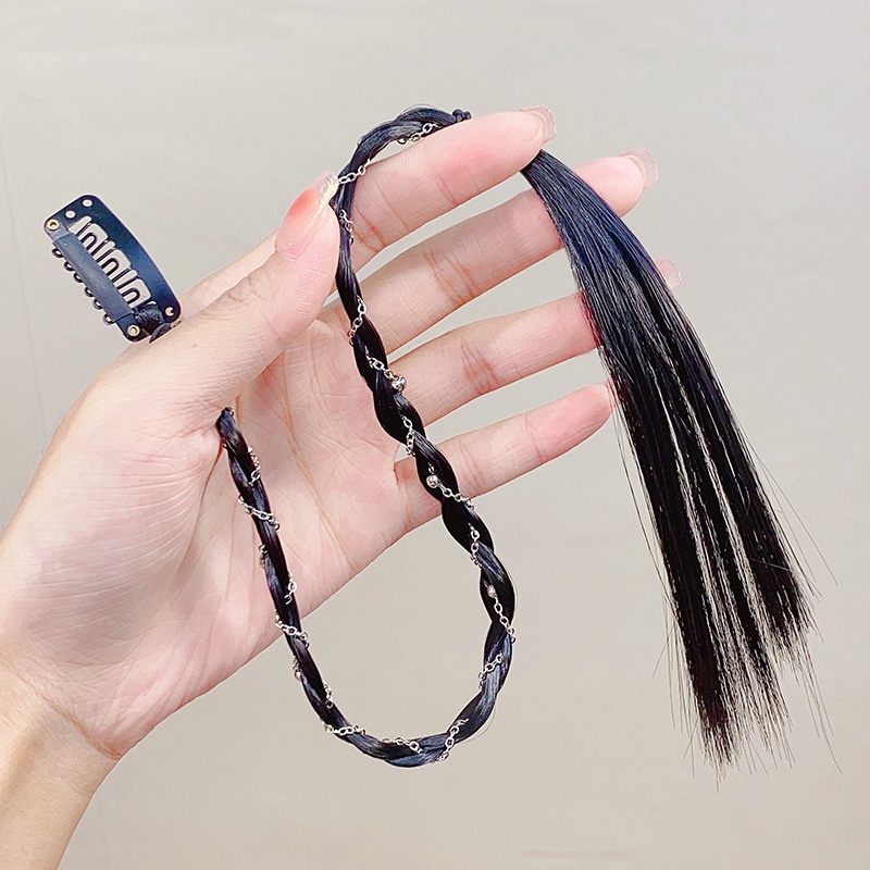 Kẹp Tết Tóc Giả Thắt Bím Cho Nữ