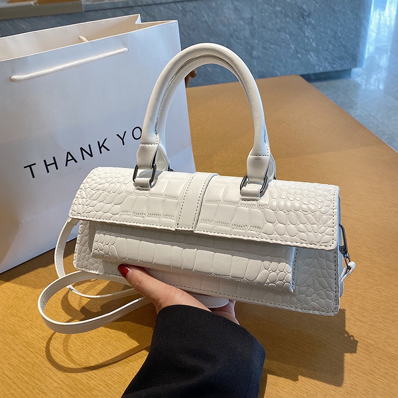 Túi Xách Đeo Vai Họa Tiết Da Cá Sấu Thời Trang Âu Mỹ 2023 Cho Nữ