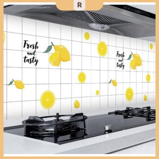 Decal dán bếp cách nhiệt chanh vàng khổ 60cm (giá bán 1m)