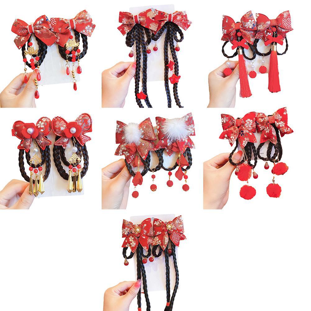 Trâm Cài Tóc Thắt Nơ Phong Cách Trung Hoa Cổ Điển R9T0 Dành Cho Bé Gái