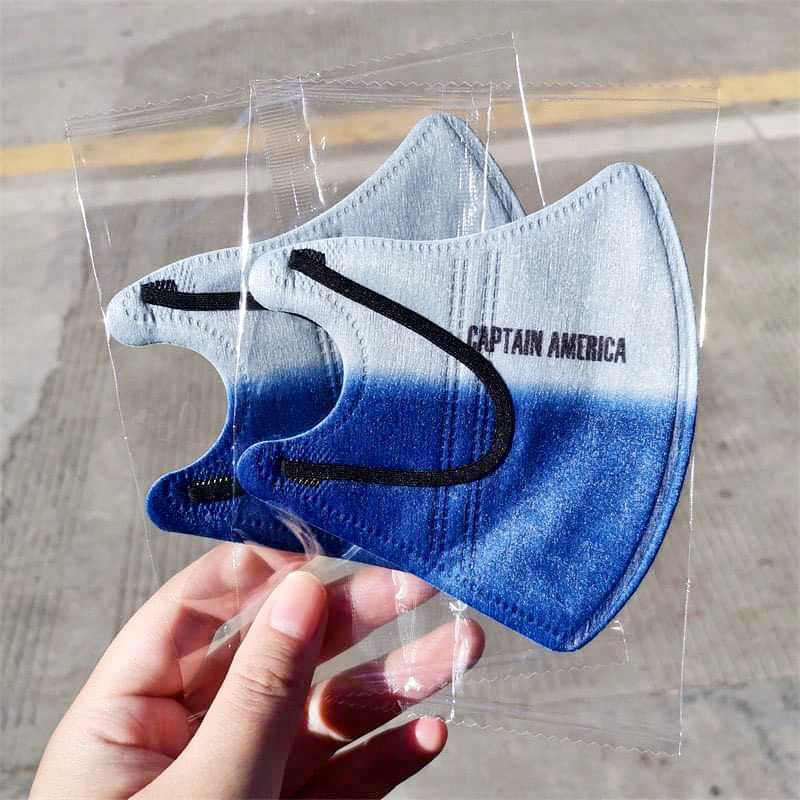Set 10 Mặt Nạ Siêu Anh Hùng 3D Màu Xanh Và Đen Cho Bé Từ 4-8 Tuổi
