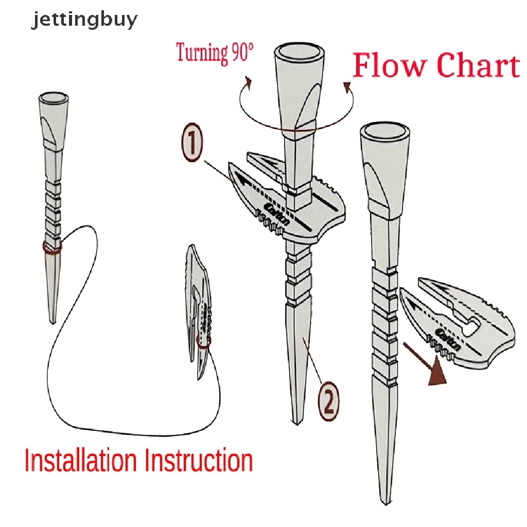 1 Tee Golf Bằng Nhựa Đa Năng Có Thể Điều Chỉnh