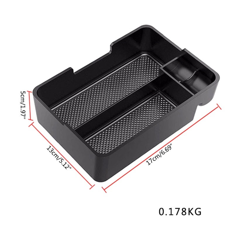 Khay Giá Đỡ 3 Ngăn Nắp Hộp Tỳ Tay Ô Tô LIDU1
