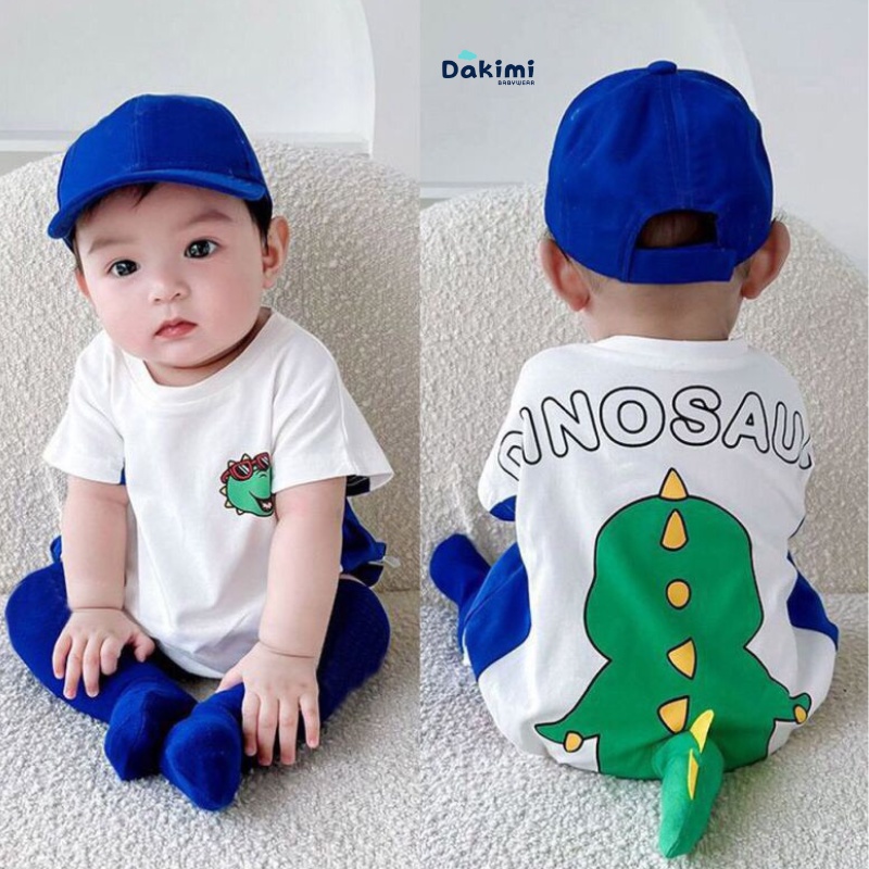 Bộ body chip bé trai bé gái cộc tay Hình Thú dễ thương bodysuit cho bé chất Thun lạnh thoáng mát bộ body cho bé 0-12M