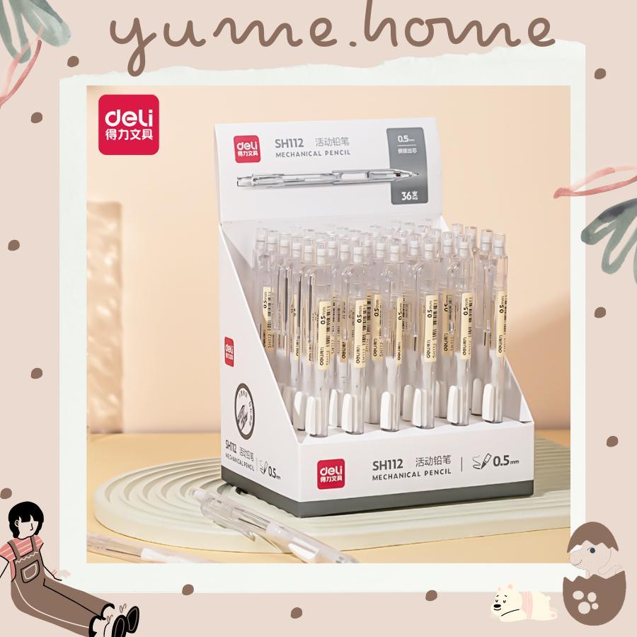Bút chì DELI SH112 ngòi 0.5mm kèm tẩy