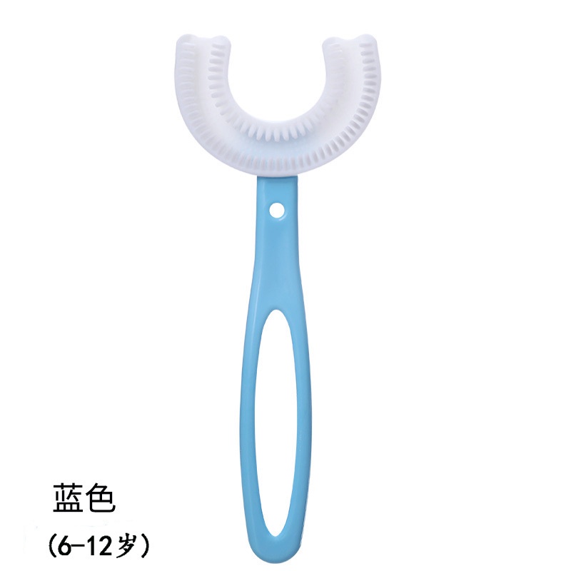 Bàn Chải Đánh Răng Silicon Lông Mềm Hình Chữ U Cho Bé Xyxb074