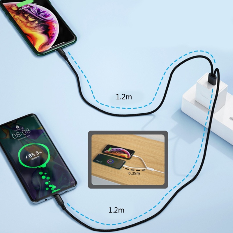 Dây Cáp Sạc USB Loại C 2 Trong 1 Siêu Bền Tiện Dụng