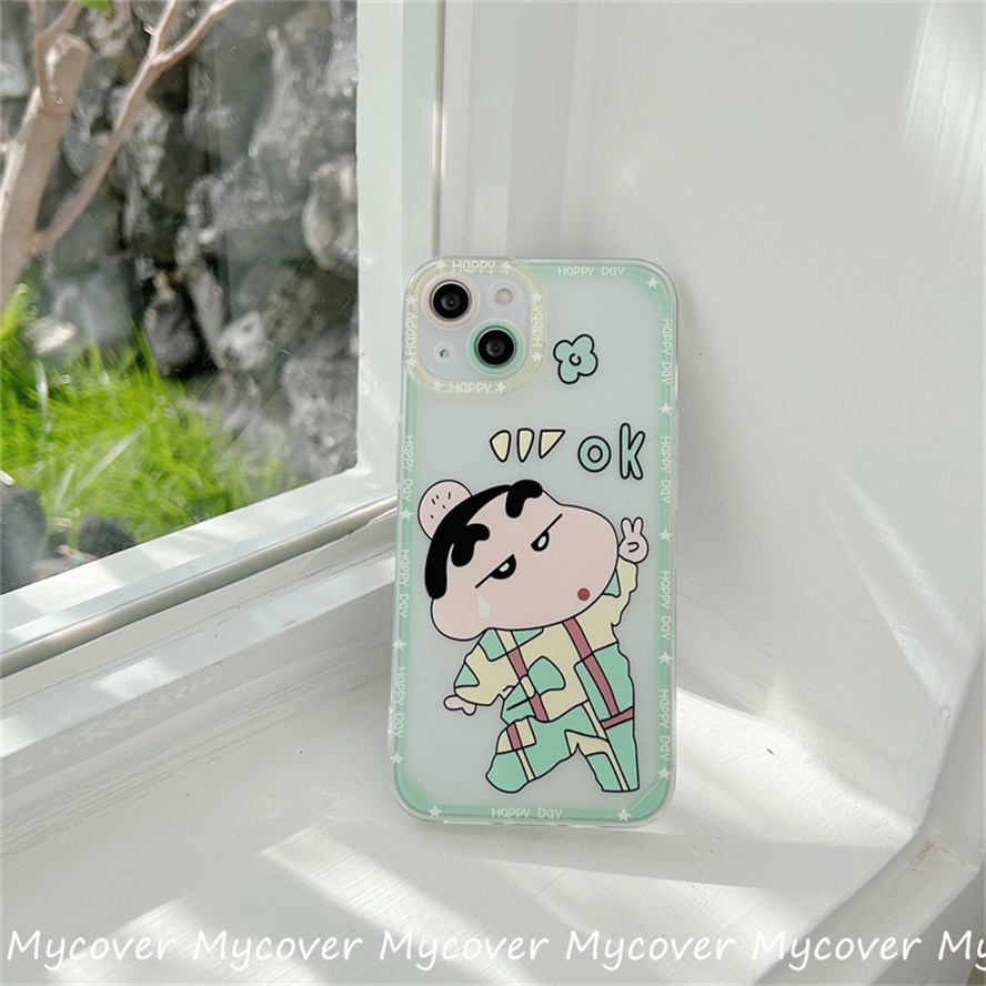Ốp ĐiệN ThoạI HọA TiếT Shinchan Cho Iphone 11 12 13 14 Pro Max X Xr Xs 8 7 6 Plus SE 2020