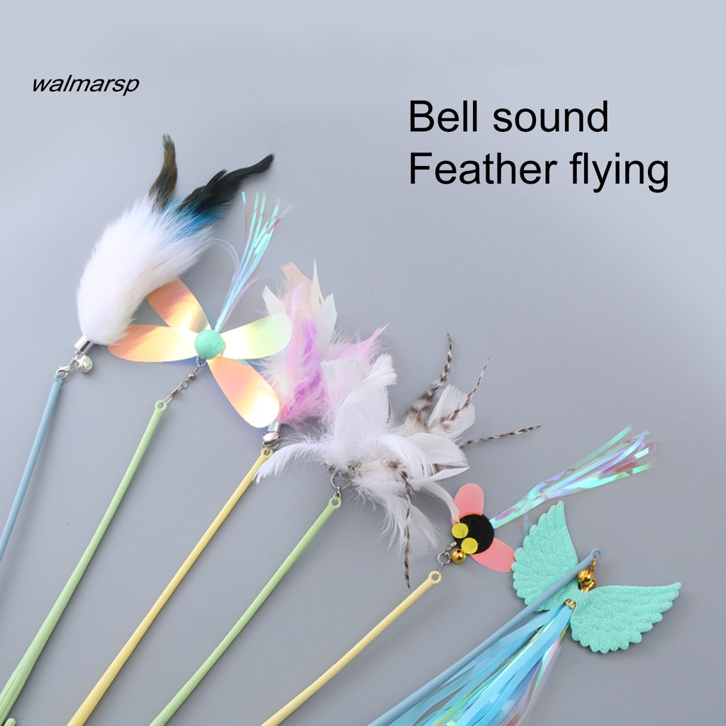 Gậy Trêu Mèo Chống Cào Đính Lông Vũ Vui Nhộn