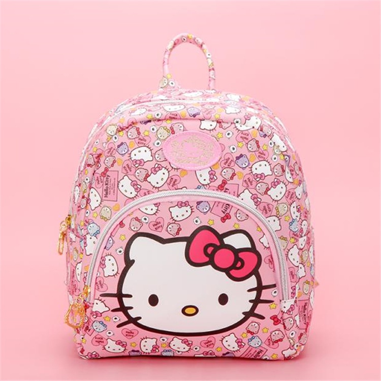 Balo Đi Học Mẫu Giáo Hình Hello Kitty Màu Đen Cho Bé