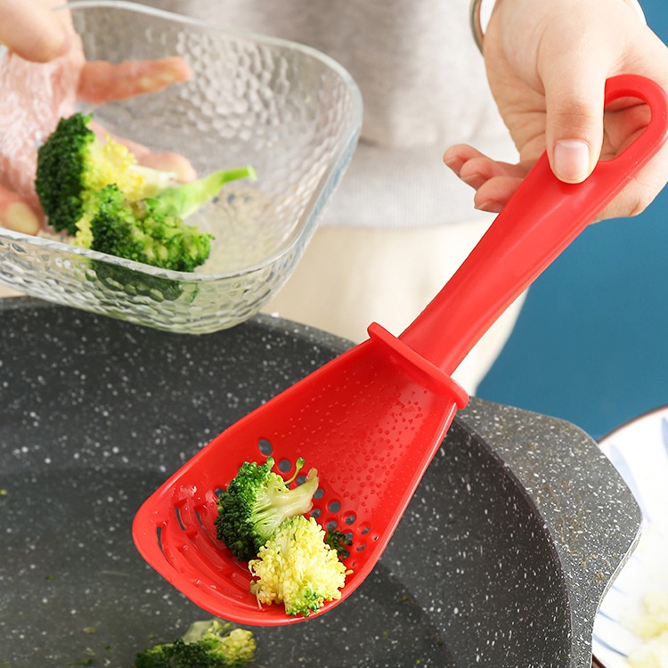 Thìa Muỗng Thủng Đa Năng, Vớt Đồ Ăn, Nghiền Khoai, Mài Tỏi, Tách Lòng Đỏ Trứng