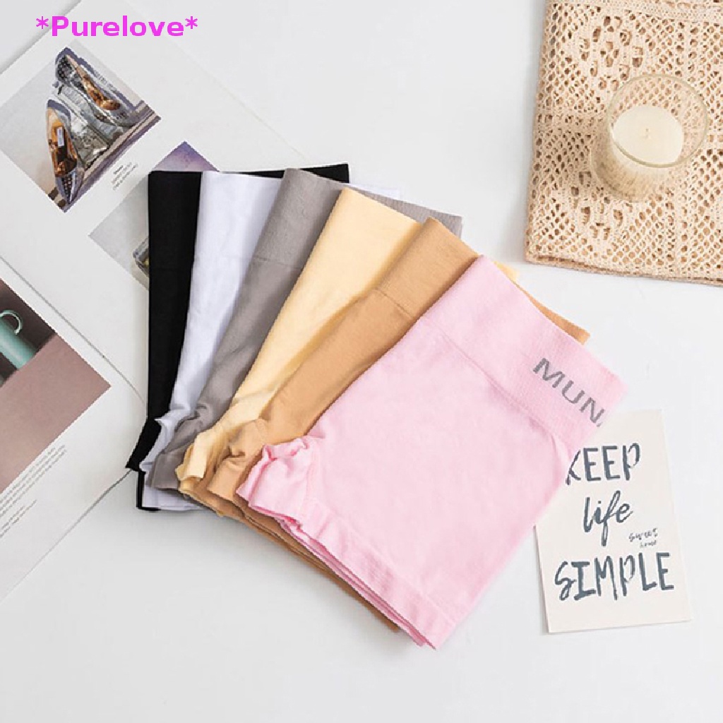 Quần Lót Boxer Cotton Không Đường May Định Hình Cơ Thể An Toàn Cho Nữ Mới