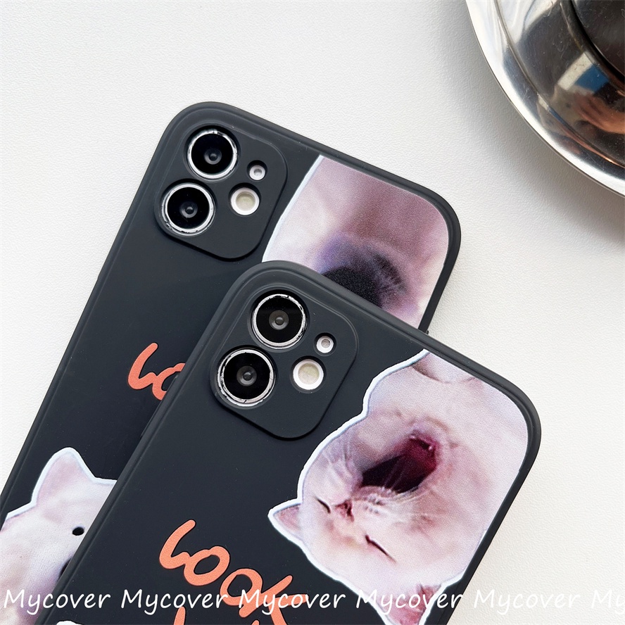 Ốp Điện Thoại Silicon Mềm Hình Mèo Kitty Cho iPhone 14 13 12 11 Pro Max X XR Xs Max 6 7 8 Plus