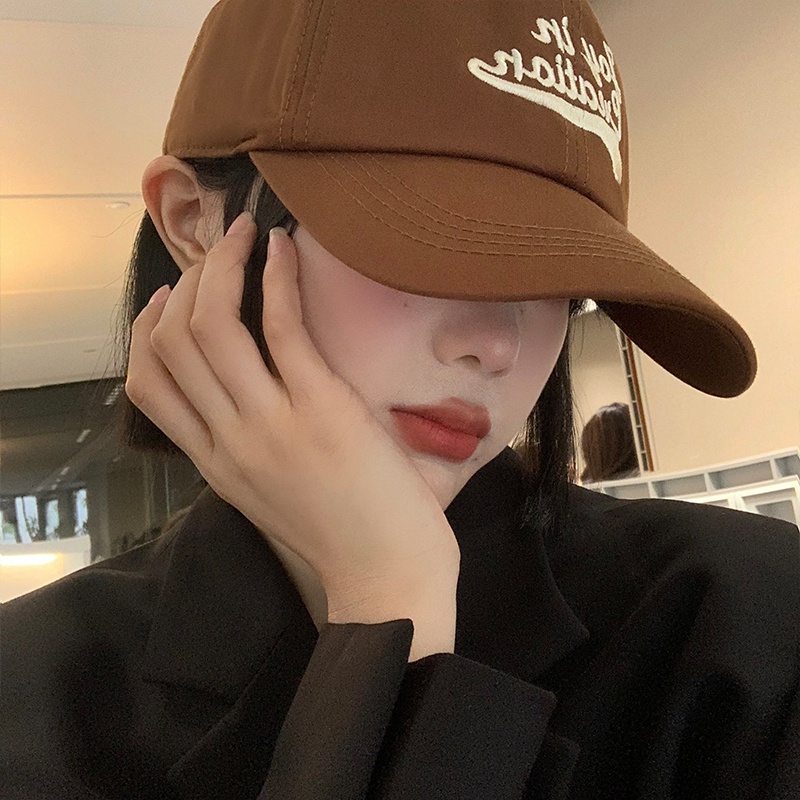 Mũ Lưỡi Trai Thêu Chữ Phong Cách Hàn Quốc Cá Tính Cho Nữ