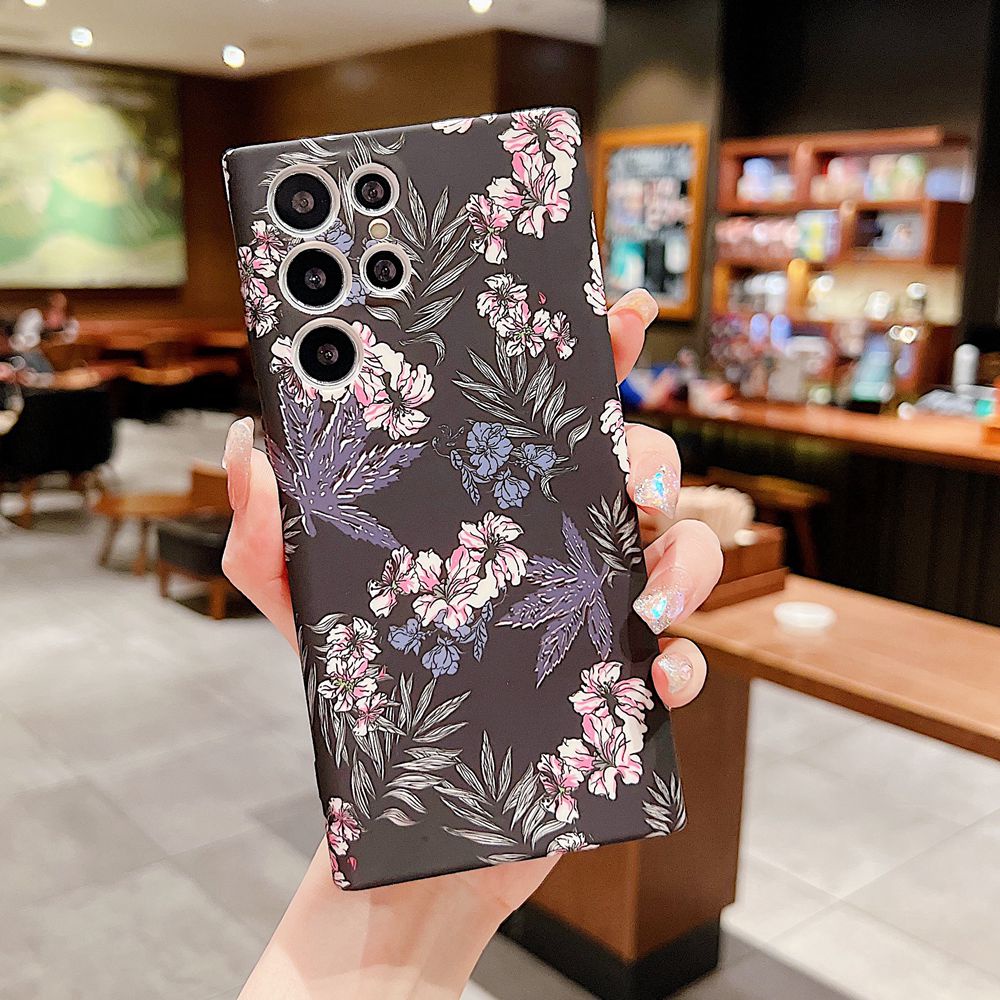 Ốp Điện Thoại Silicon Mềm Họa Tiết Hoa Cho Samsung Galaxy S23 S22 Ultra S23 Plus