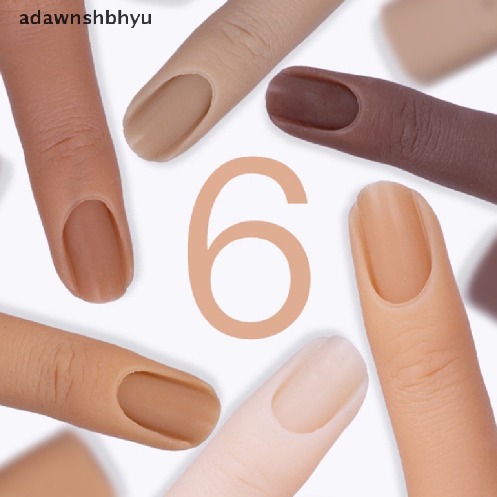 Mô Hình Bàn Tay Giả Bằng Silicon Kèm Khớp Nối Có Thể Uốn Cong Dùng Luyện Tập Làm Móng