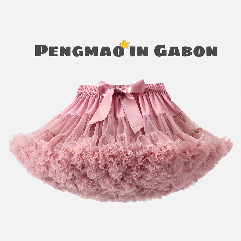 Chân Váy Công Chúa Phối Lông Xù Đáng Yêu Cho Bé Gái 0-14 Tuổi
