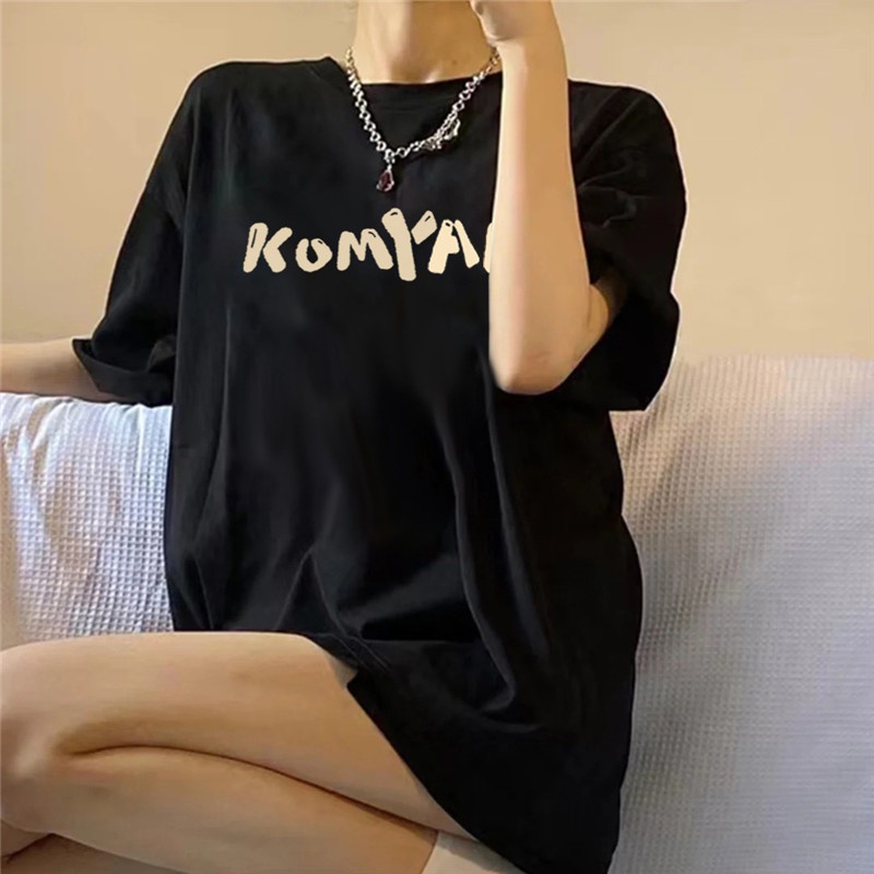 NRVP Áo Thun 100% Cotton Tay Ngắn In Họa Tiết Độc Đáo Phong Cách Hàn Quốc Cho Nữ