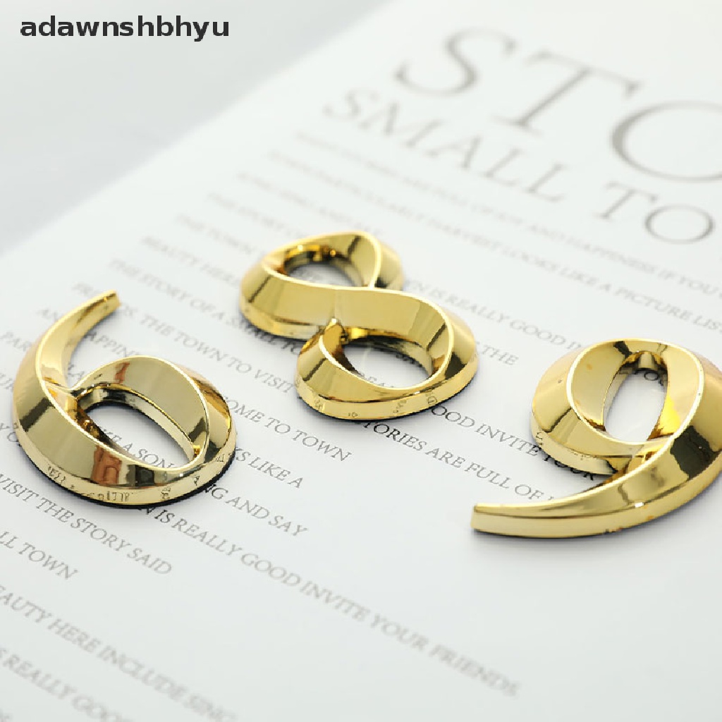 1 Miếng Dán Cửa Mạ Vàng Cao 5cm In Chữ adawnshbhyu