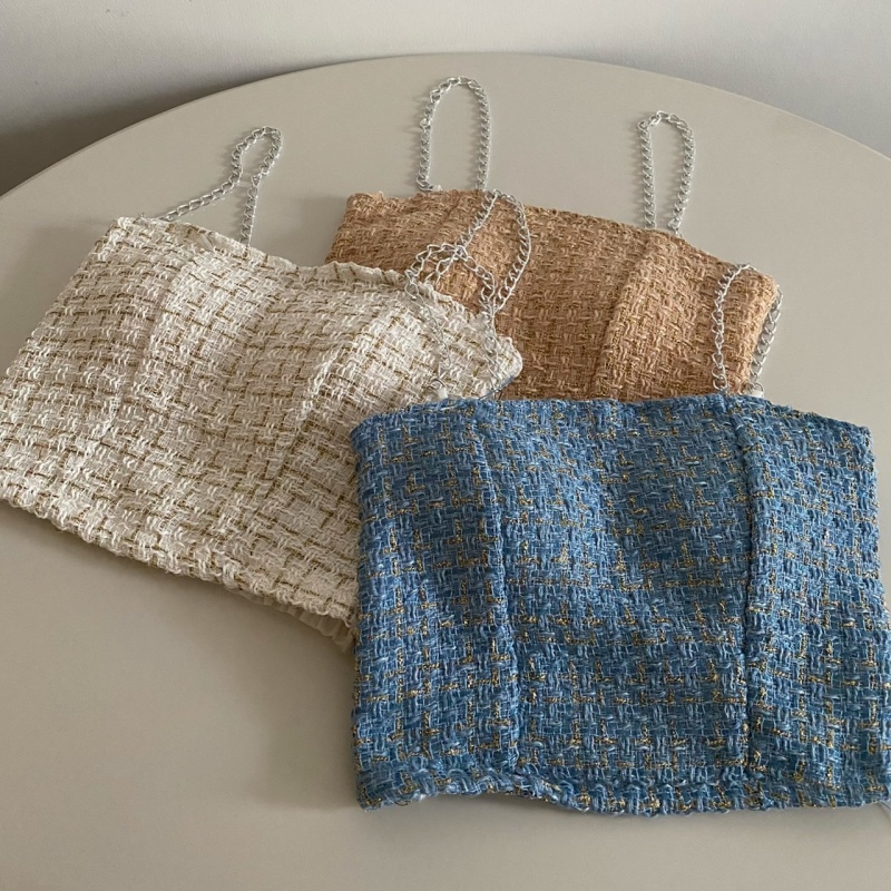 Áo hai dây croptop NZN kẻ sọc nhỏ thời trang mùa hè