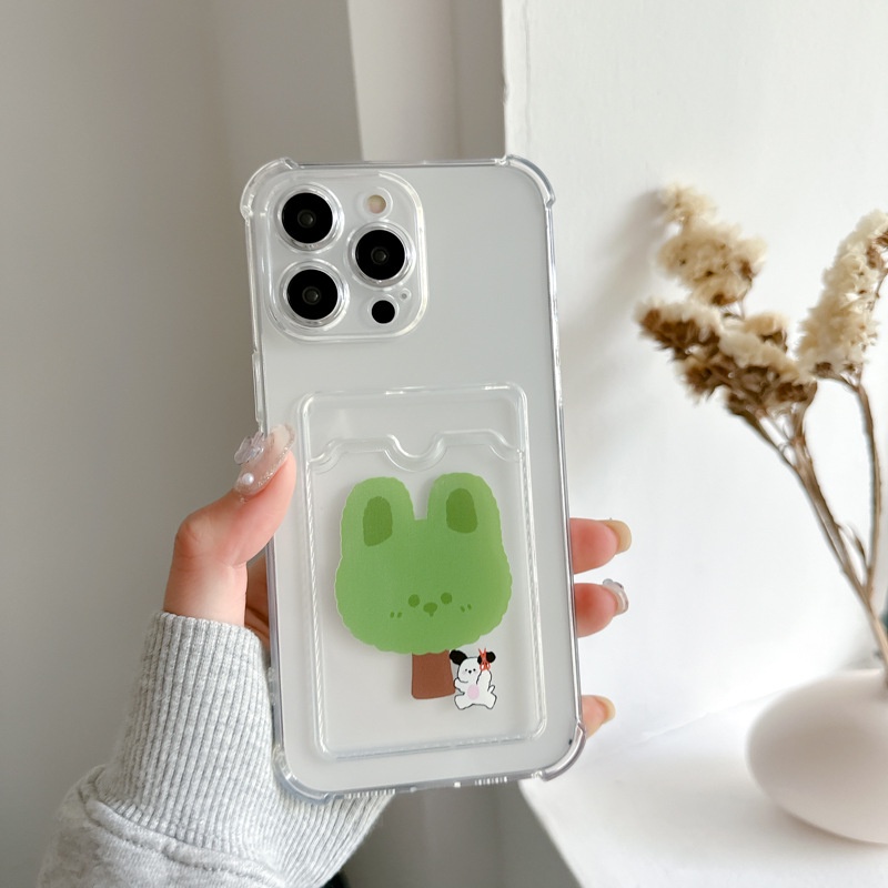 Ốp Điện Thoại Bảo Vệ Bốn Góc Chống Sốc Họa Tiết Hoạt Hình Cho iphone12 iPhone14Pro 13 11Pro X 7 8 PLUS