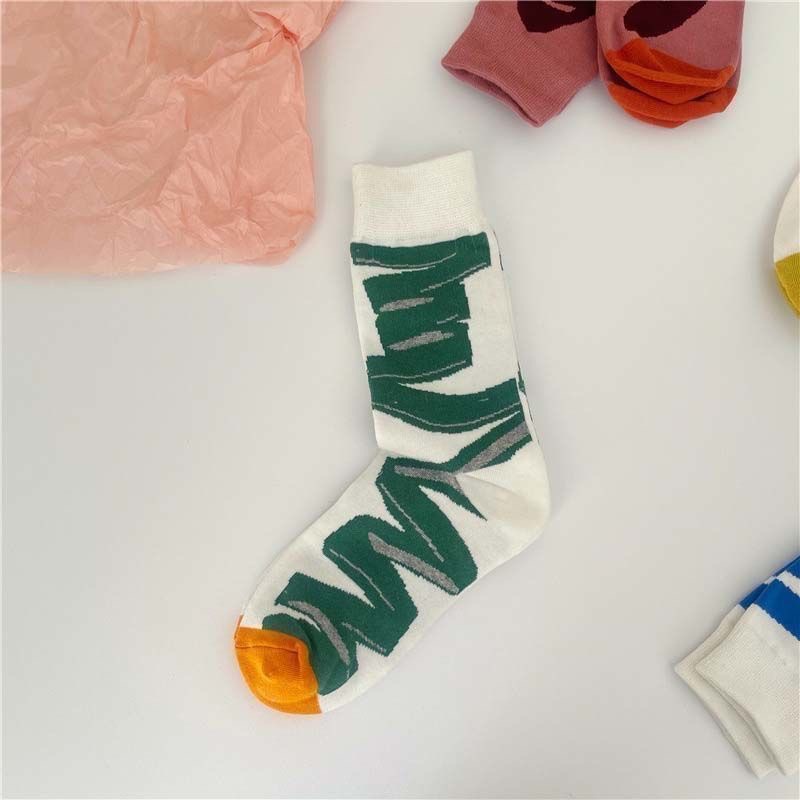 Vớ Thể Thao Cổ Vừa Thiết Kế Đơn Giản Thời Trang Xuân Thu Cho Nữ