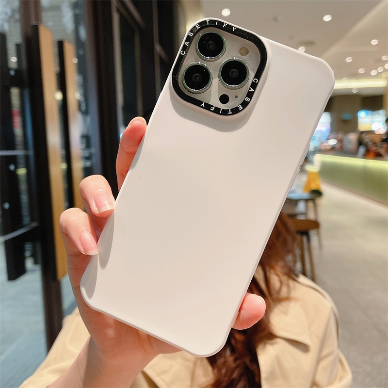 Ốp Điện Thoại Silicone TPU Mềm Chống Sốc Màu Trơn Cho iPhone 14 11 12 13 Pro Max XR X XS Max 14 Promax