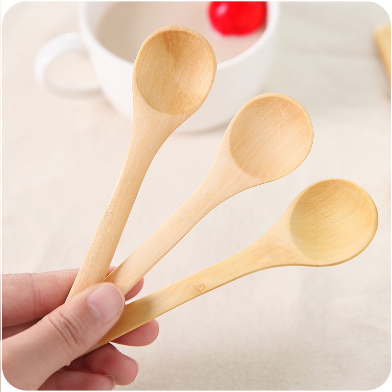 Muỗng Gỗ Múc Đường / Trà / Cà Phê Bền Bỉ Tiện Dụng