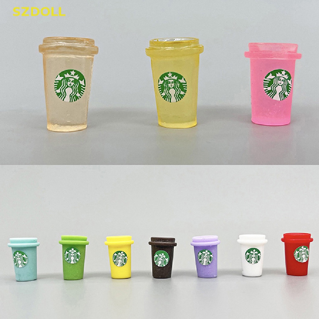 Set 5 Ly Uống Cà Phê Mini Trang Trí Phong Cảnh Nhà Búp Bê