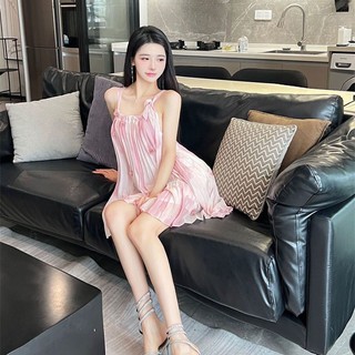 Đầm Hai Dây Xếp Ly Ba Chiều Ngọt Ngào Cao Cấp Thời Trang Mùa Hè Cho Nữ230739
