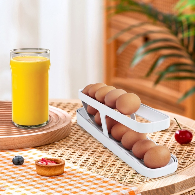 Giá Đỡ Trứng Cuộn Tiết Kiệm Không Gian Cho Tủ Lạnh