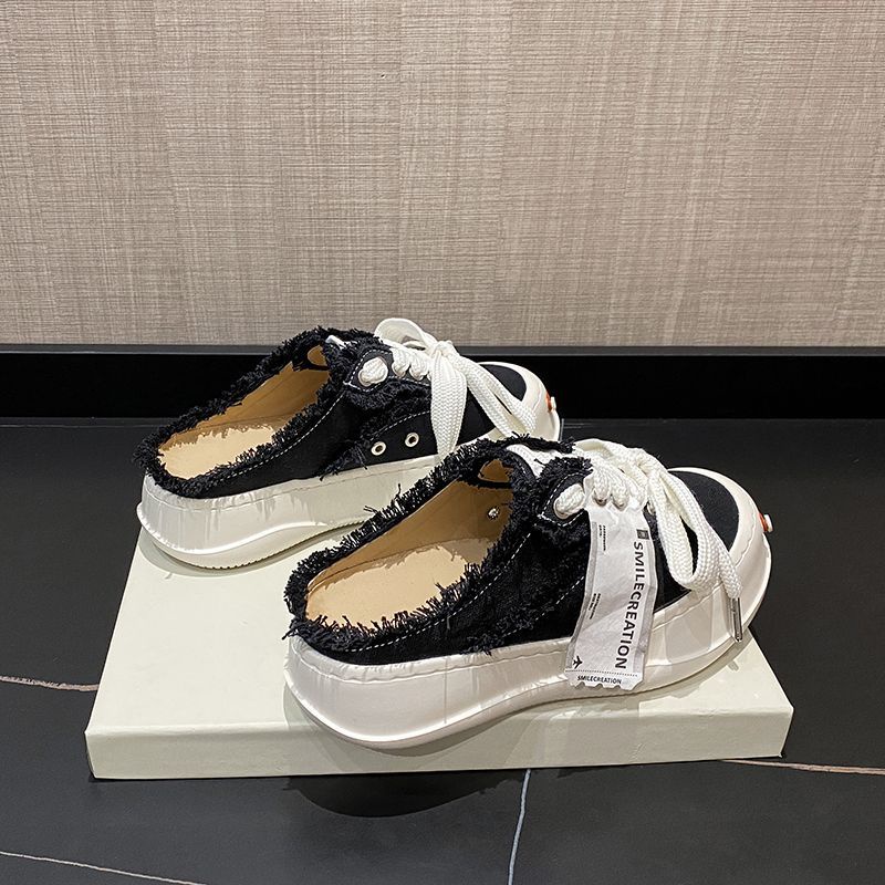 Giày Lười Canvas Đế Dày Thời Trang Nữ Tính