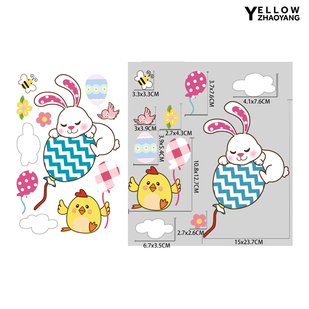 Ny-window Giấy Dán Tường Trang Trí Hình Thỏ Bunny L Ph C Đầy Sức Sống Quyến Rũ Công Sở Tinh Tế Quyến Rũ