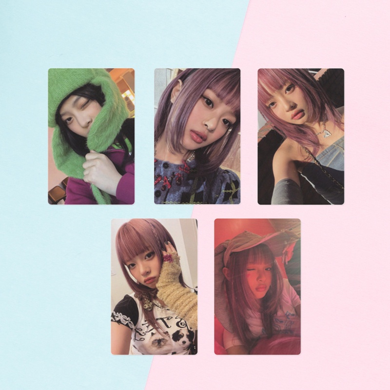 Set 5 Tấm Ảnh Lomo Card Minji Hanni Danielle Haerin Hyein Trong OMG 1st