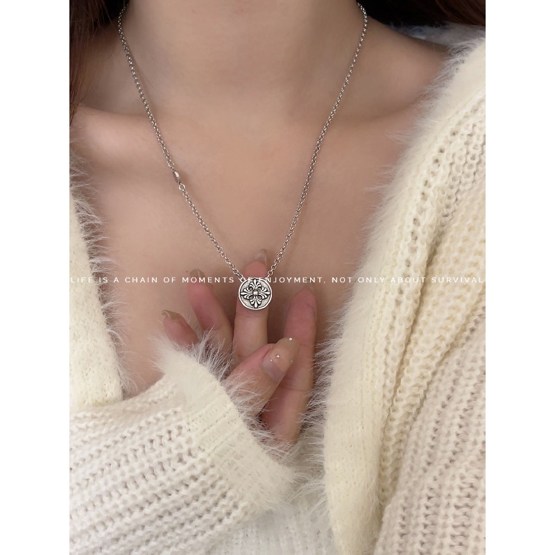 Vòng cổ Thép Titan Mặt Thánh Giá Phong Cách Hip Hop Thời Trang Cho Nam Và Nữ Unisex