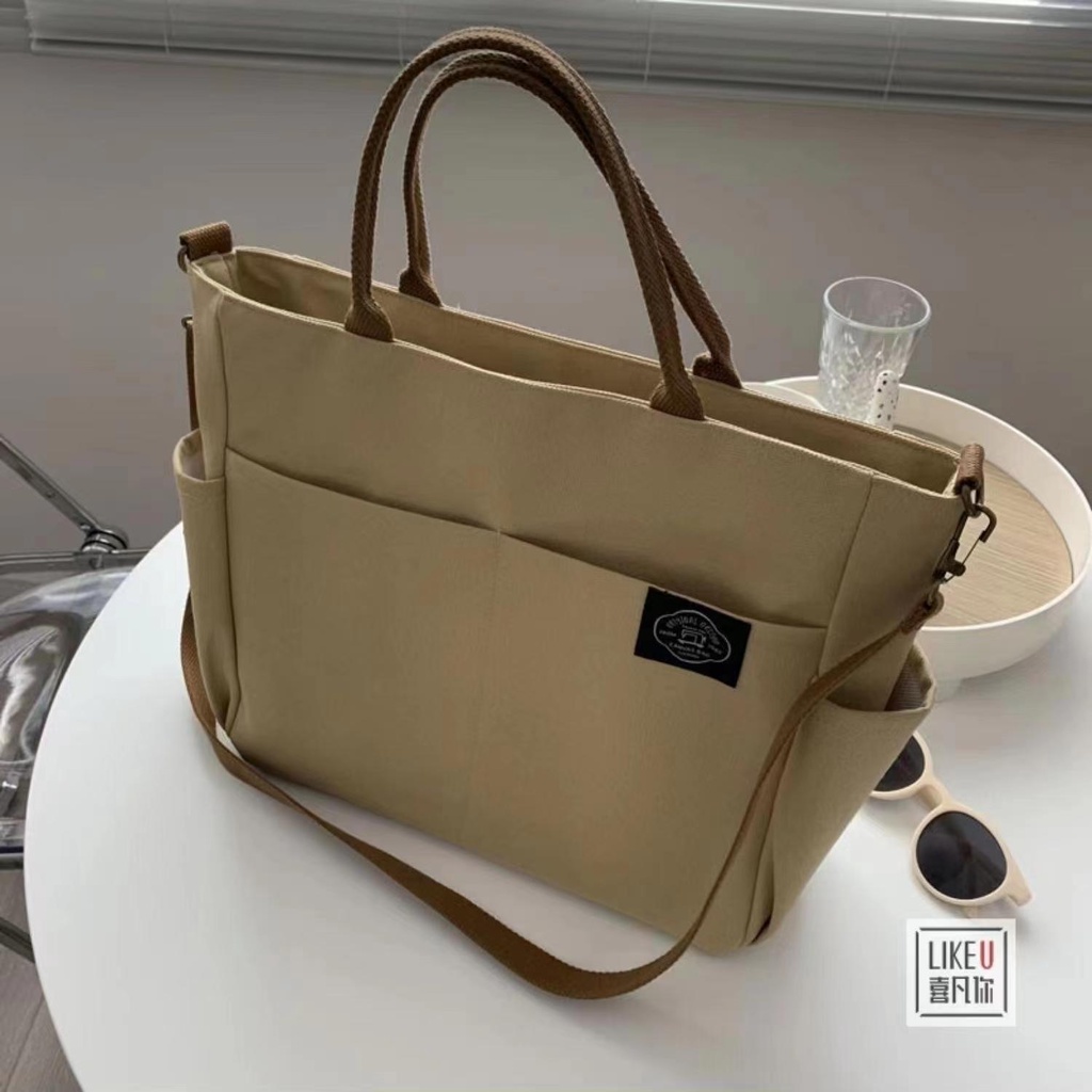 Túi vải Nhiều Ngăn Thời Trang Hàn Quốc