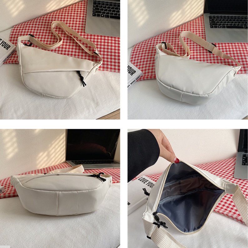 Túi Xách Đeo Vai Nylon Cỡ Lớn Phong Cách Hàn Quốc Đơn Giản Cho Nam Nữ