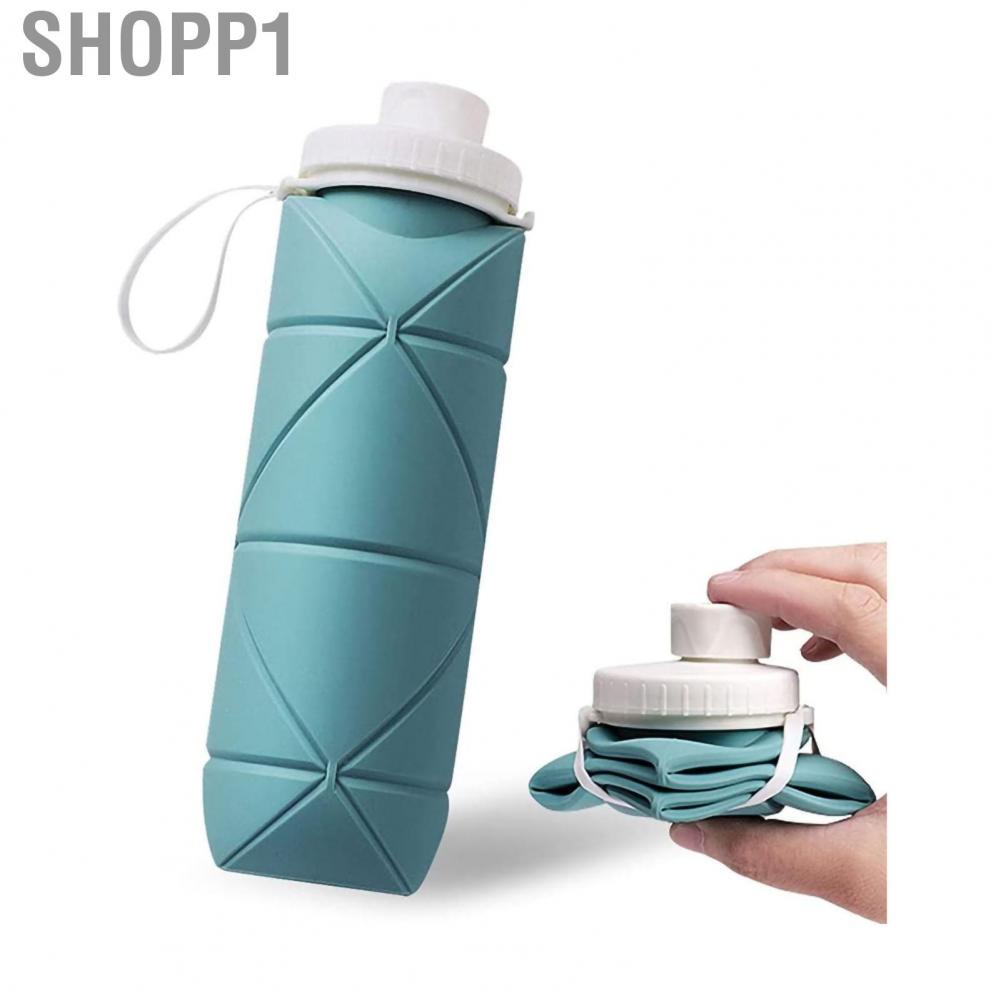 Shopp1 Collapsible Water Bottle Portable Mini Silicone Large Capacity Foldable Bottles for Outdoor Sports
