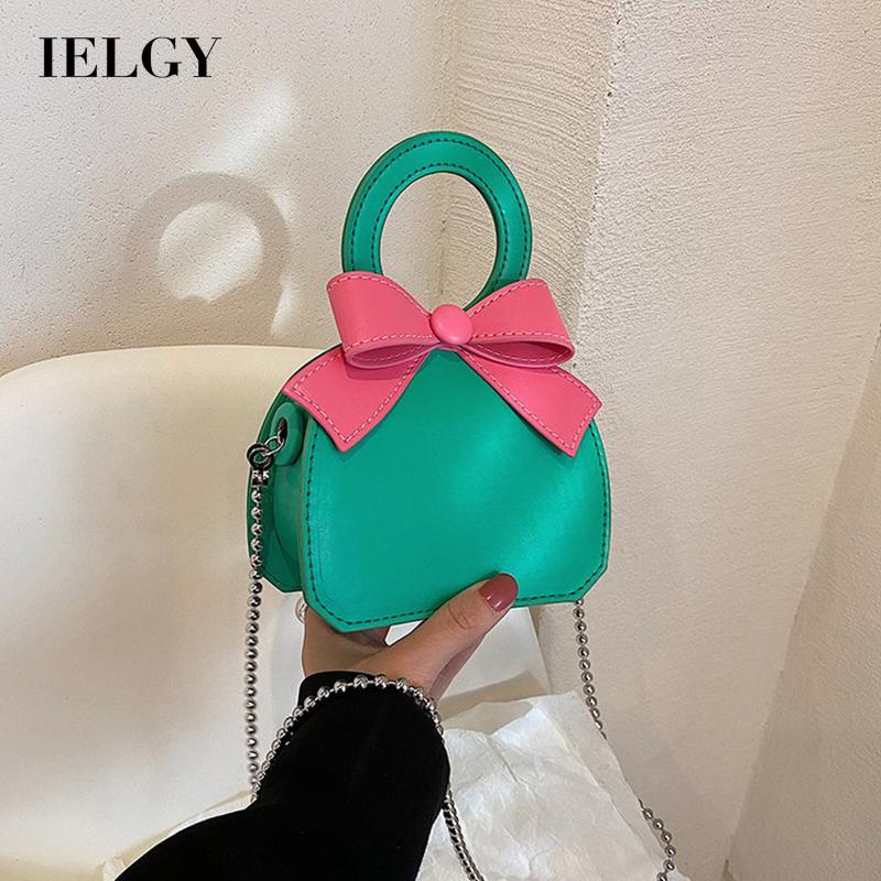 Túi Đeo Chéo Màu Sắc Ngọt Ngào Đính Nơ Xinh Xắn Cho Nữ