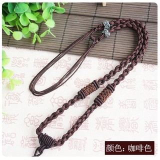 Dệt tay vòng cổ dây nam nữ ngọc mặt dây chuyền ngọc ngọc mặt dây chuyền dây mặt dây chuyền dây
