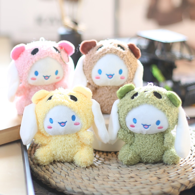 SANRIO Móc Khóa Hình Thỏ Cinnamoroll Nhồi Bông Đáng Yêu