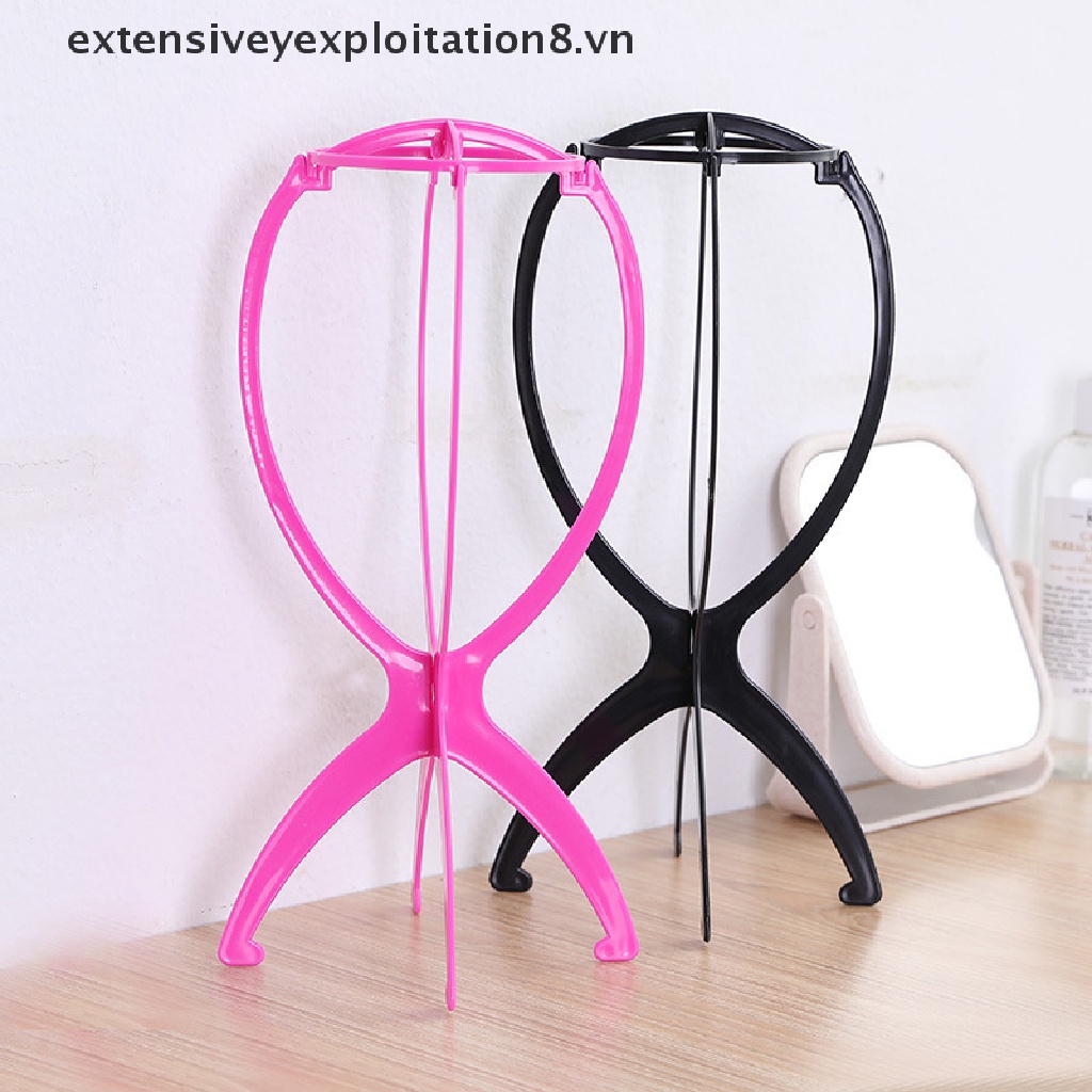 Giá Đỡ Tóc Giả Bằng Nhựa Kích Thước 16X35cm Thiết Kế Gấp Gọn Tiện Dụng