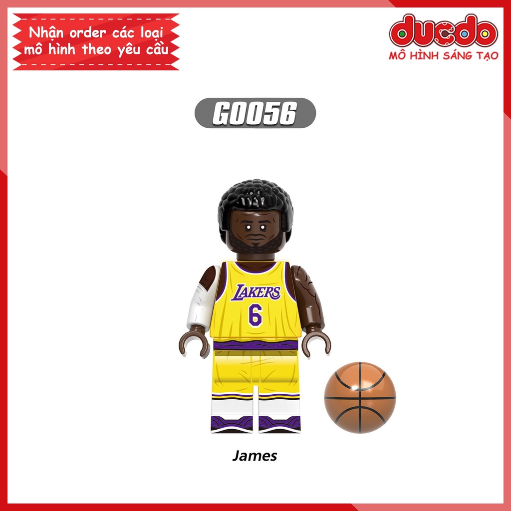 Minifigures các siêu sao bóng rổ NBA - Đồ Chơi Lắp Ghép Xếp Hình Mini Mô hình Iron Man XINH G0107