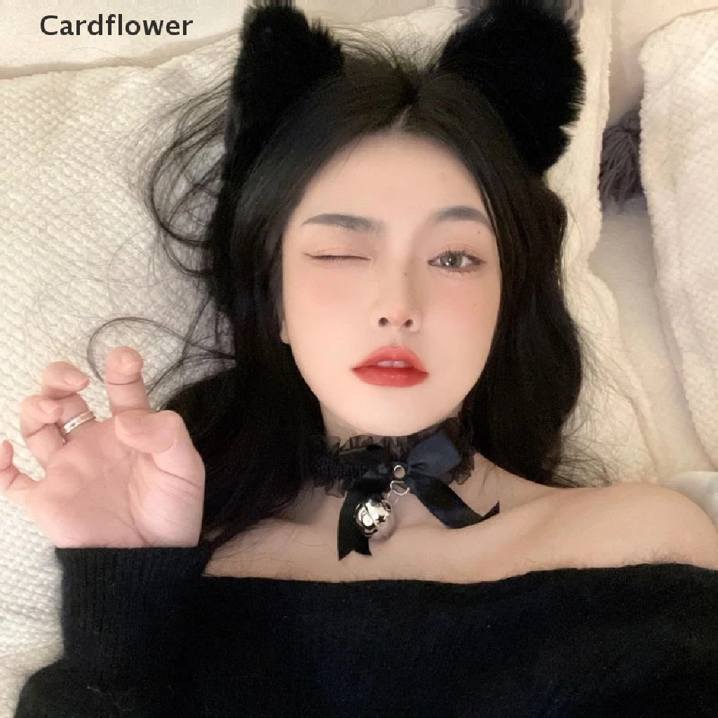 1 Bộ Vòng Cổ + Băng Đô Tai Mèo Cho Nữ