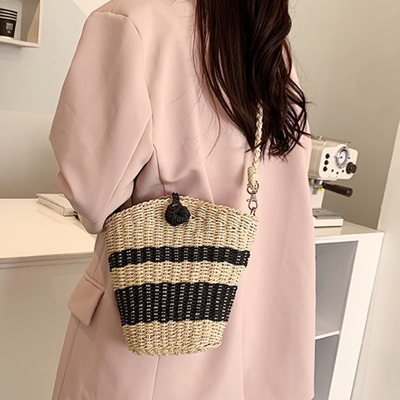 Túi Đeo Chéo Đan Lát Cỡ Nhỏ Thời Trang Sành Điệu