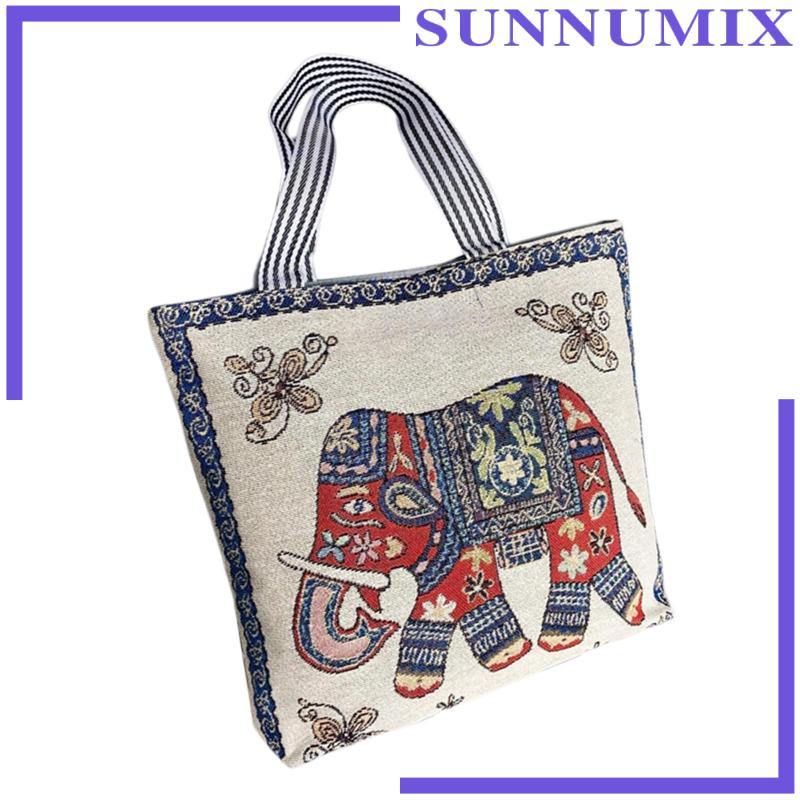 Túi Vải Canvas Đeo Dưới Cánh Tay Trọng Lượng Nhẹ Có Khóa Kéo Cho Nữ