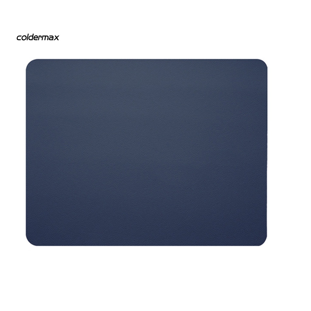 COLD Faux Leather Mouse Mat for Home Solid Color Desktop Keyboard Pad Wear-resistant